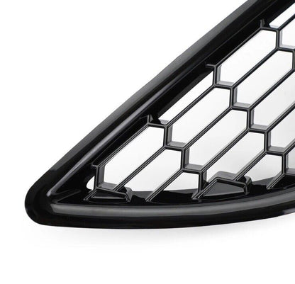 Gloss Black Front Fog Light Surrounds For Ford Fiesta MK7.5 2013-2017 2pcs