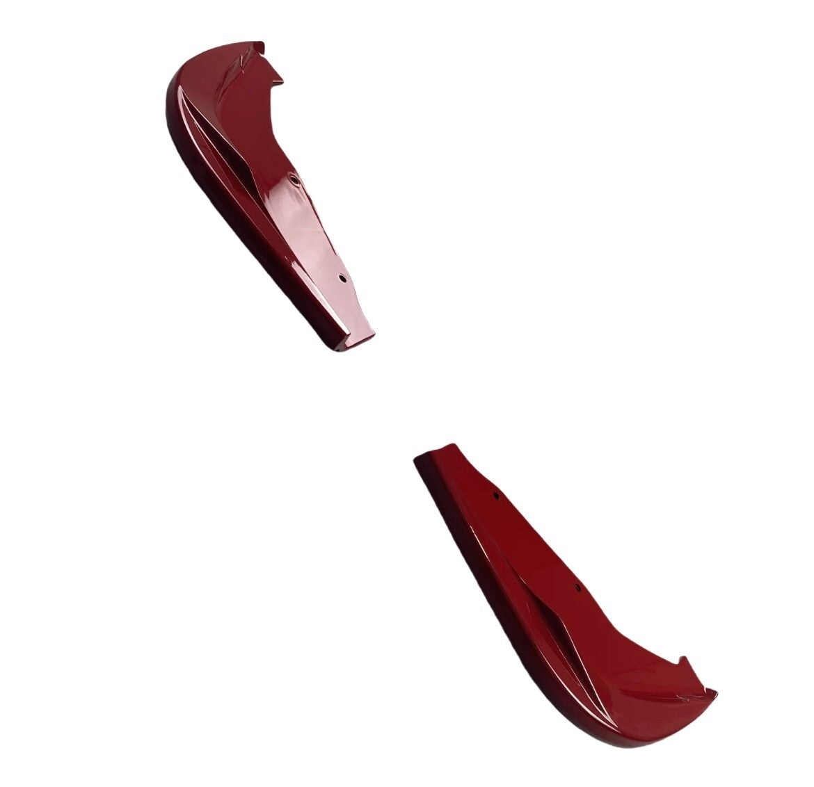 BMW 1 Series F40 M Sport M135i Gloss Red Rear Spats Rear Bumper Side Splitters