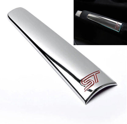 Ford Focus MK3 MK3.5 Chrome Handbrake Cover Trim Parking Brake With Red ST