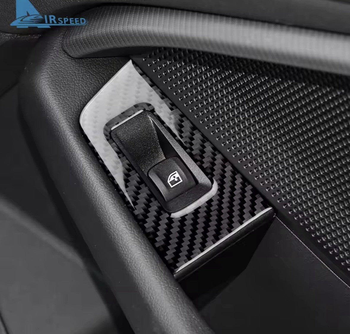 Carbon Fibre Door Window Button Surrounds For BMW 1 Series F40 2 Series F44 RHD