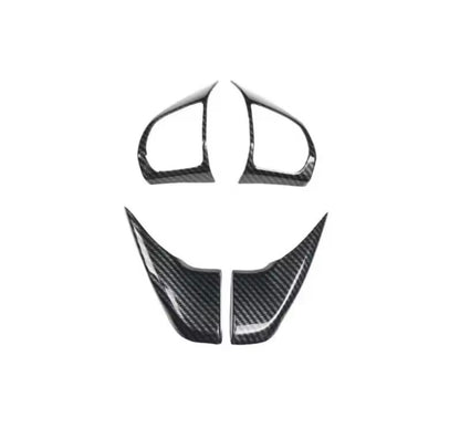 Carbon Fibre Effect Steering Wheel Trim Cover For Hyundai Veloster Elantra Ioniq