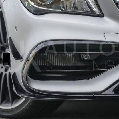 Gloss Black Front Bumper Vent Surrounds Mercedes CLA45 AMG C117 X117 2015-2018