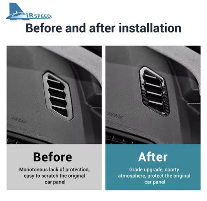 Carbon Fibre Dashboard Vent Surrounds For BMW 1 Series F40 2 Series F44 RHD