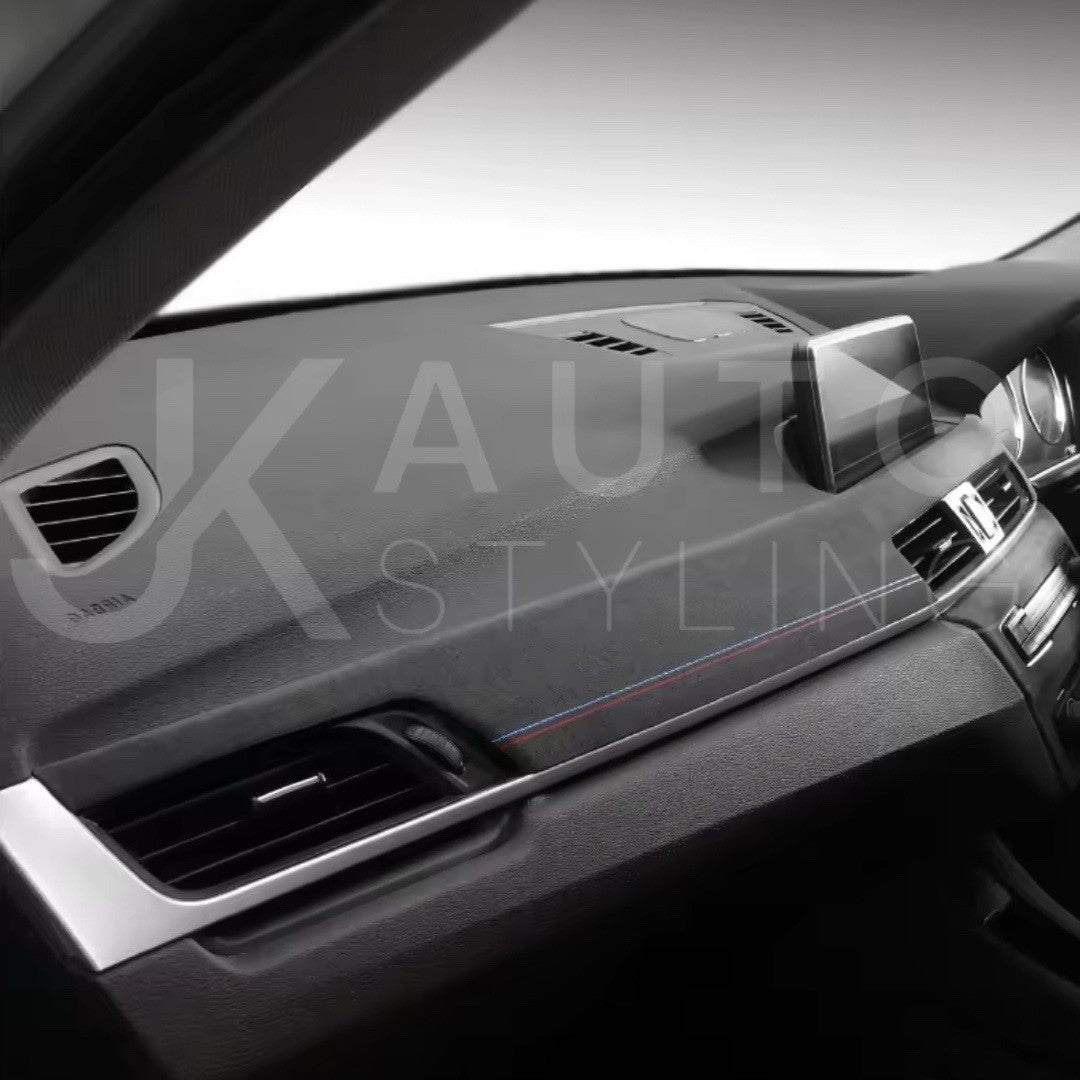 BMW X1 F48 X2 F39 2016-2022 Black Alcantara Centre Dashboard Panel Trim Cover