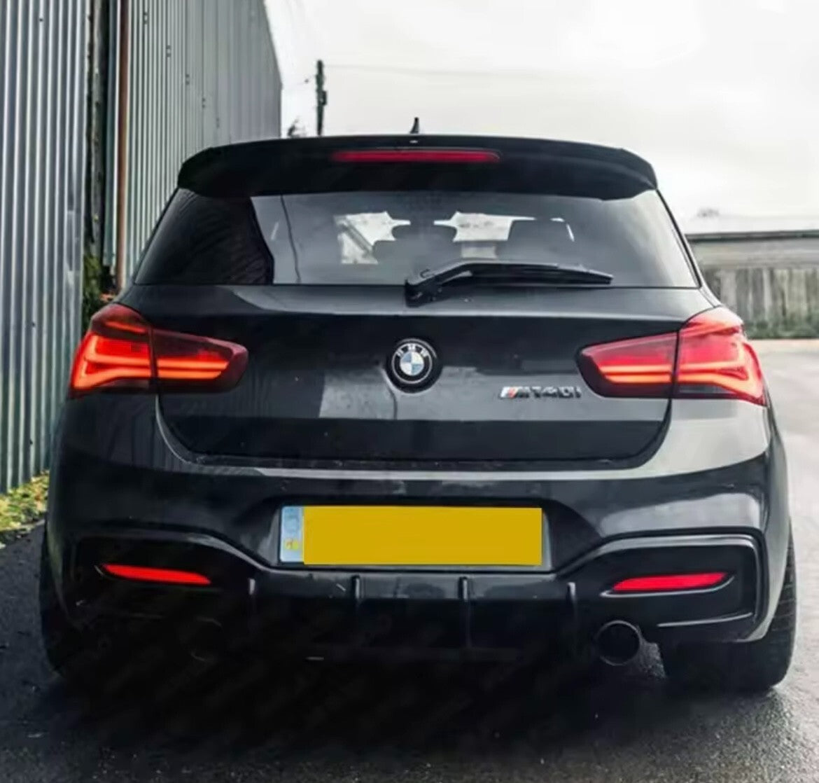 BMW 1 Series F20 F21 2011-2019 M135i M140i Gloss Black Spoiler Extension