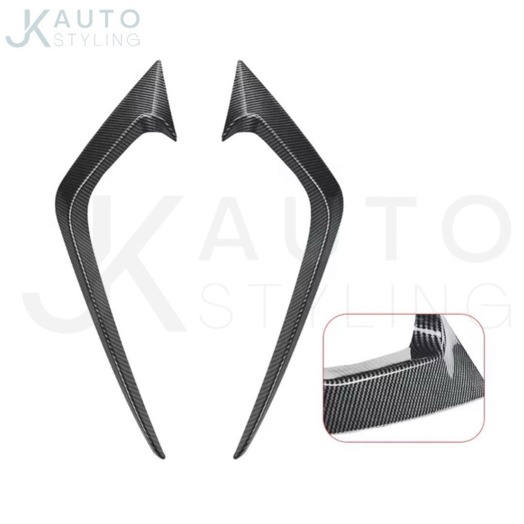 Ford Fiesta ST MK7 Carbon Fibre Front Bumper Canards Side Vent Fog Blade Trims