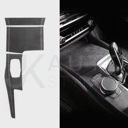 BMW 5 Series G30 G38 2018-2023 Black Alcantara Centre Console Panel Gear Trim