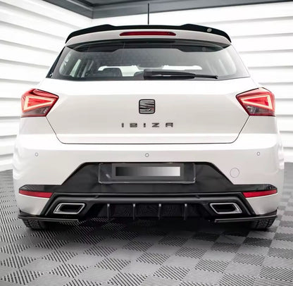 Seat Ibiza MK5 2017-2021 FR/Standard Gloss Black Rear Bumper Corner Spats 2pcs