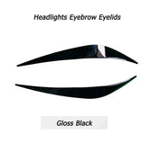 Car Headlight Eyelids & Eyebrows | Gloss Black & Carbon Fibre Finishes ...