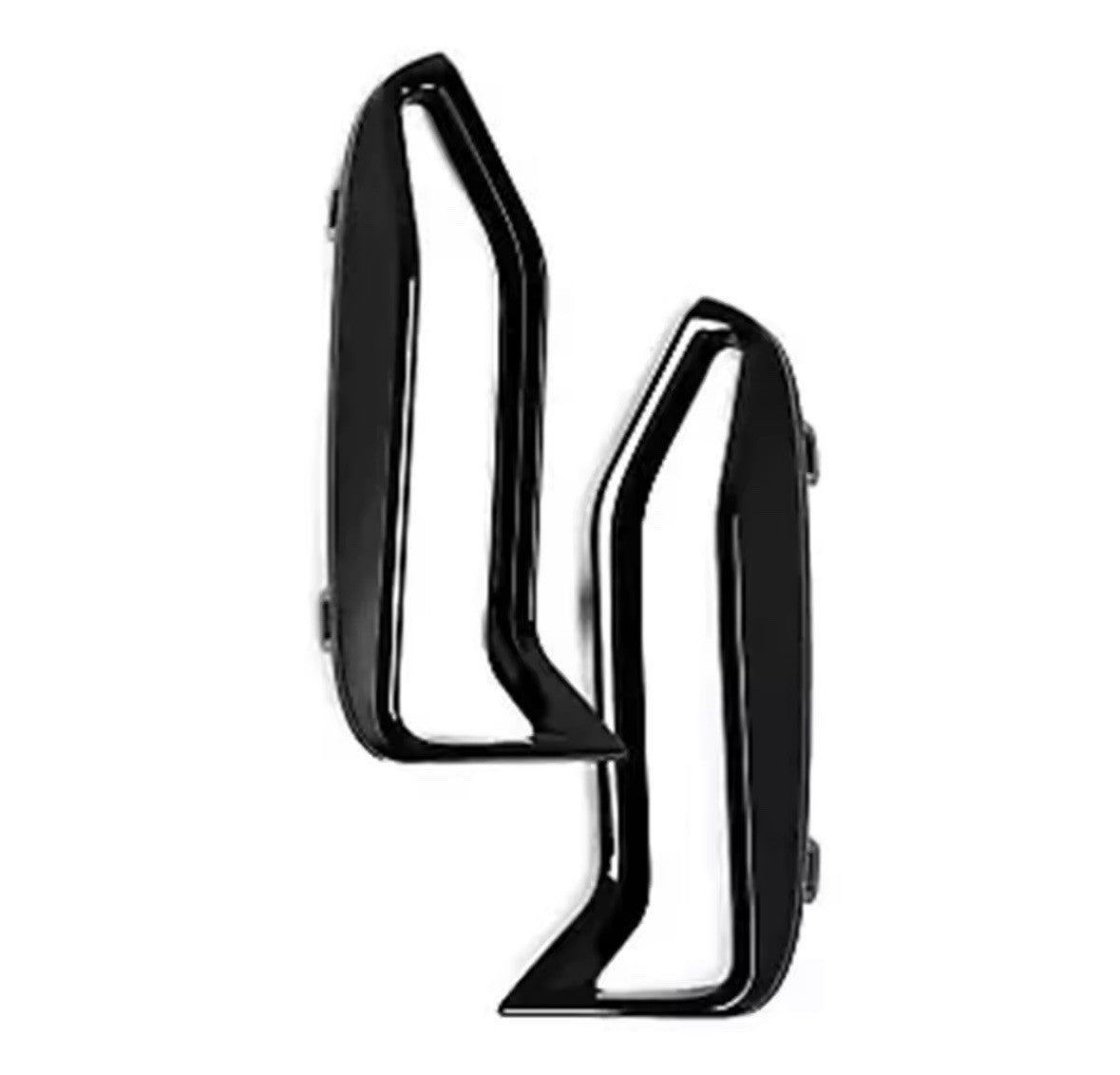 BMW 3 Series G20 G21 M340i Gloss Black Front Bumper Side Vent Cover Trim Set