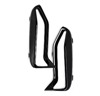 BMW 3 Series G20 G21 M340i Gloss Black Front Bumper Side Vent Cover Trim Set