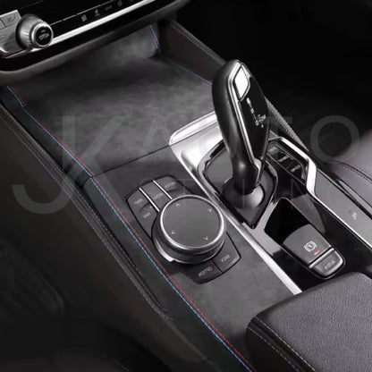 BMW 5 Series G30 G38 2018-2023 Black Alcantara Centre Console Panel Gear Trim