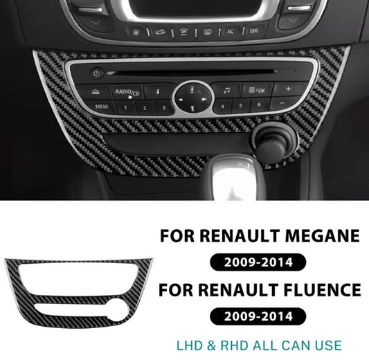 Renault Megane RS Fluence 2009-2014 Carbon Fibre Centre Console Lower Trim