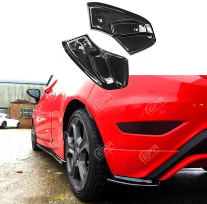 Ford Fiesta MK7.5 2013-2017 ST ST Line Zetec S Carbon Fibre Rear Spats Splitters