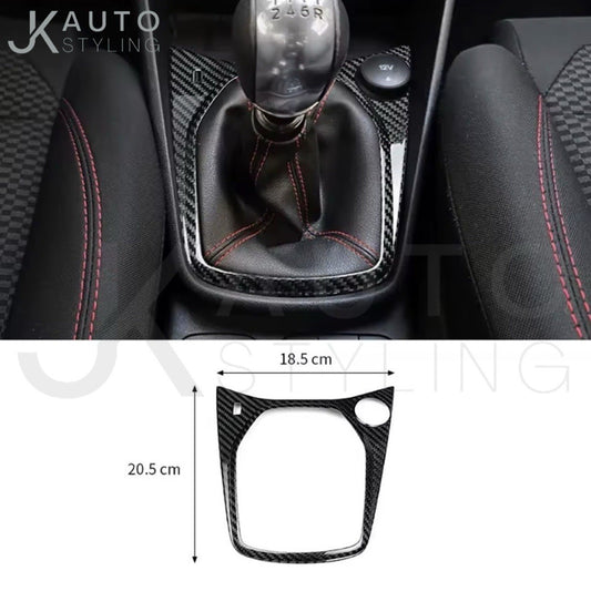 Real Carbon Fibre Gear Panel Base Trim Surround For Ford Fiesta MK8 2018-2023