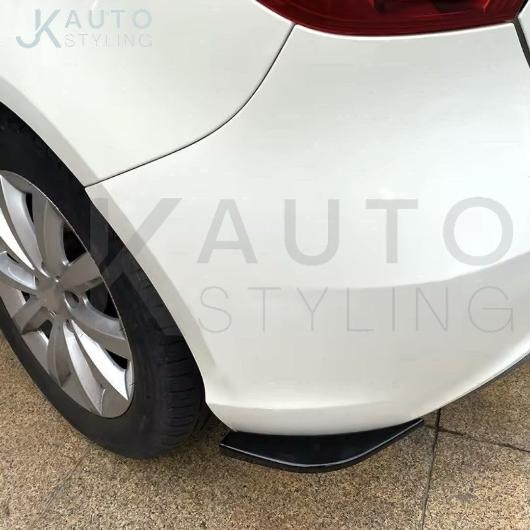 Mercedes A Class W176 Standard Rear Spats Rear Bumper Side Splitters Gloss Black