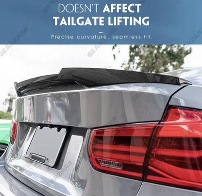 BMW 3 Series F30 F35 & M3 F80 Carbon Fiber Look CS Style Boot Trunk Spoiler Lip