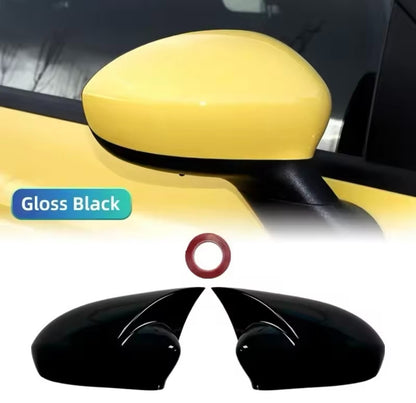 Fiat 500 Punto Abarth Gloss Black M Style Sport Wing Mirror Caps Covers