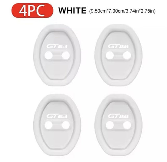 Peugeot GT Line White Silicone Door Lock Protector Covers 206 207 307 308 3008