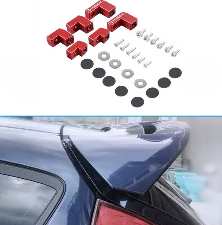 Spoiler Risers Rear Wing Extension For Ford Fiesta ST ST Line Zetec S MK7 MK7.5