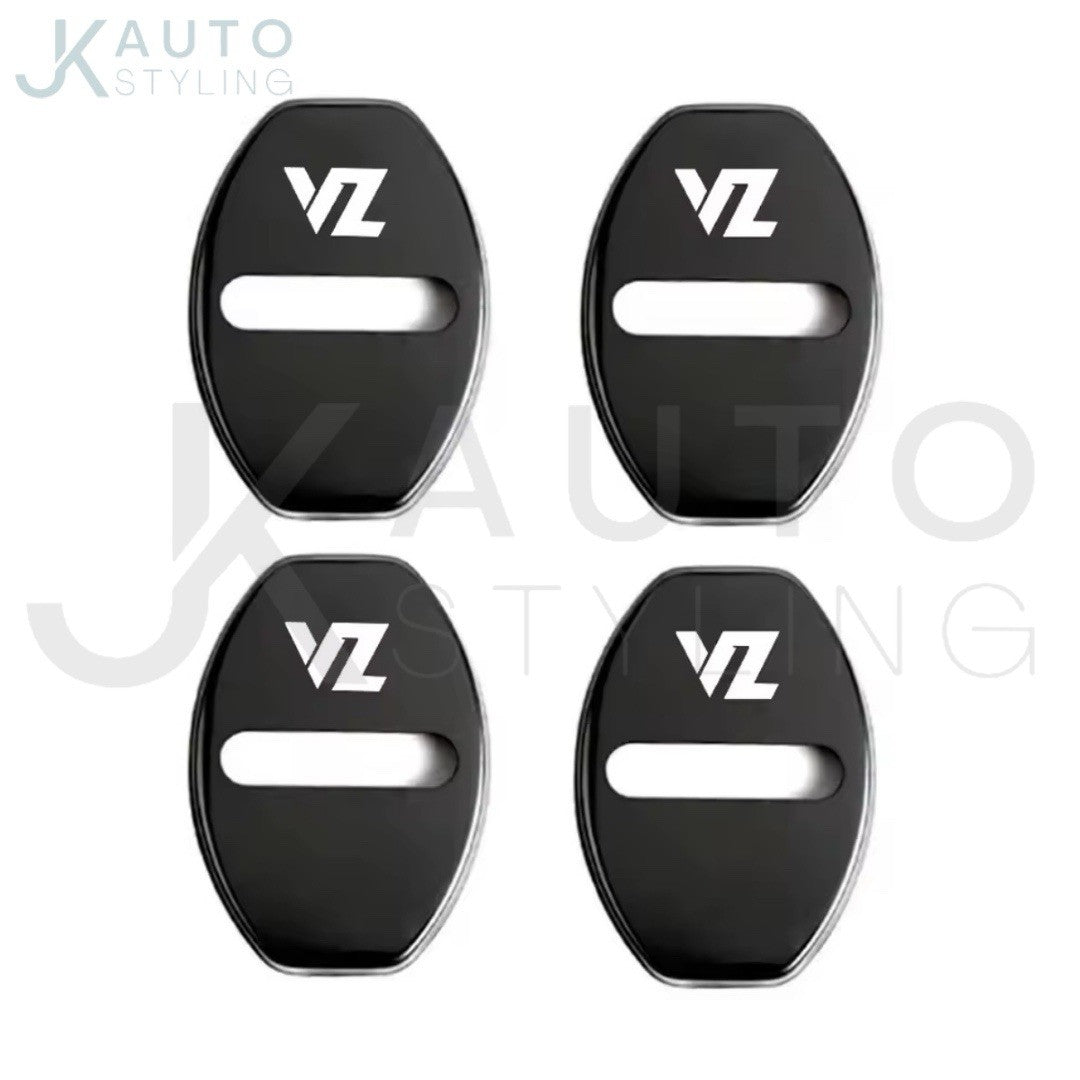 Black Stainless Door Lock Covers For Cupra VZ Formentor Leon Born Ateca 4pcs