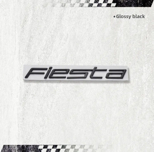 Gloss Black Fiesta Lettering Badge New Style For Ford Fiesta MK8 2018+ Rear Boot