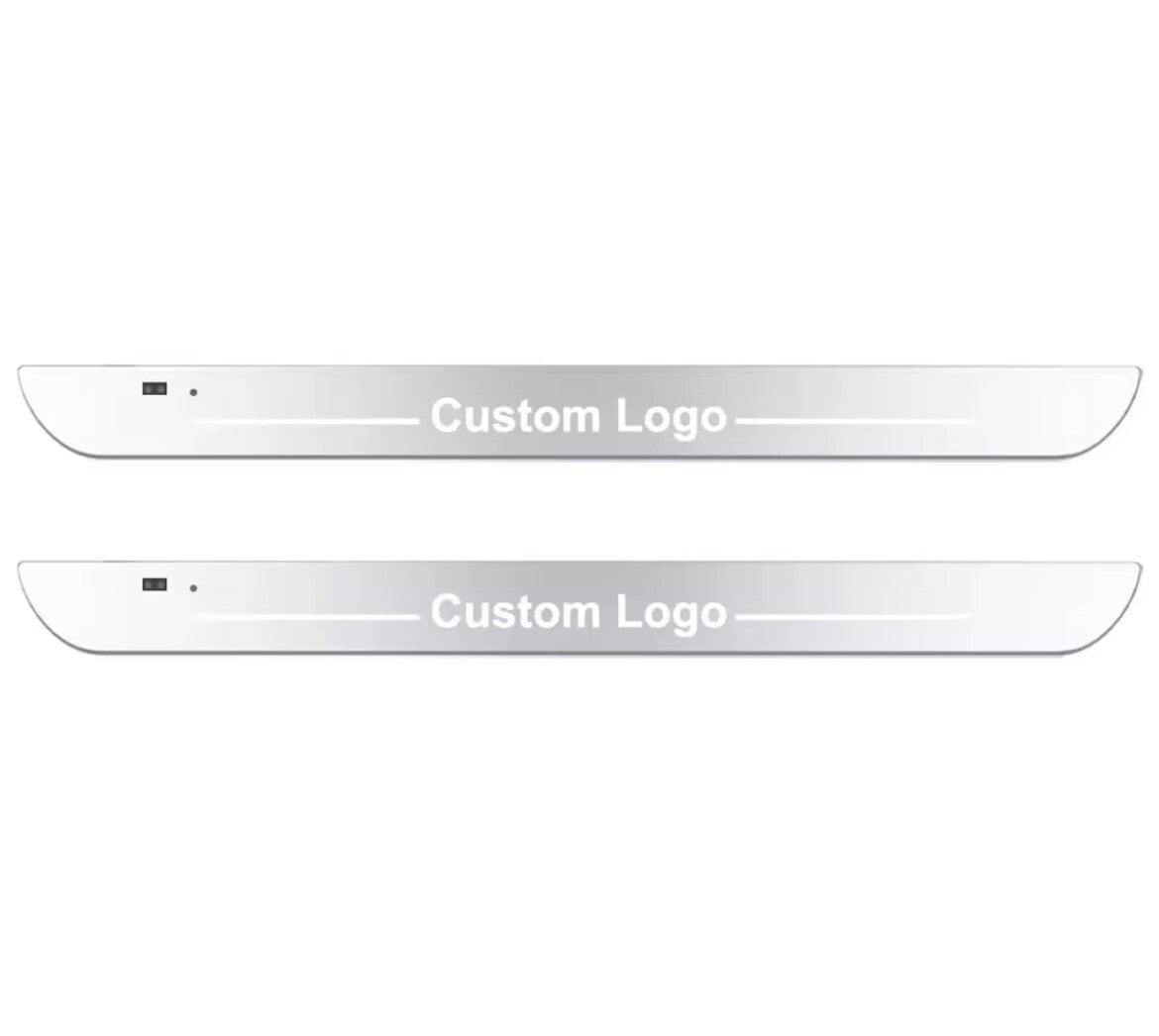 Custom Wireless LED Colour Change Door Sill Protectors USB Recharge Universal