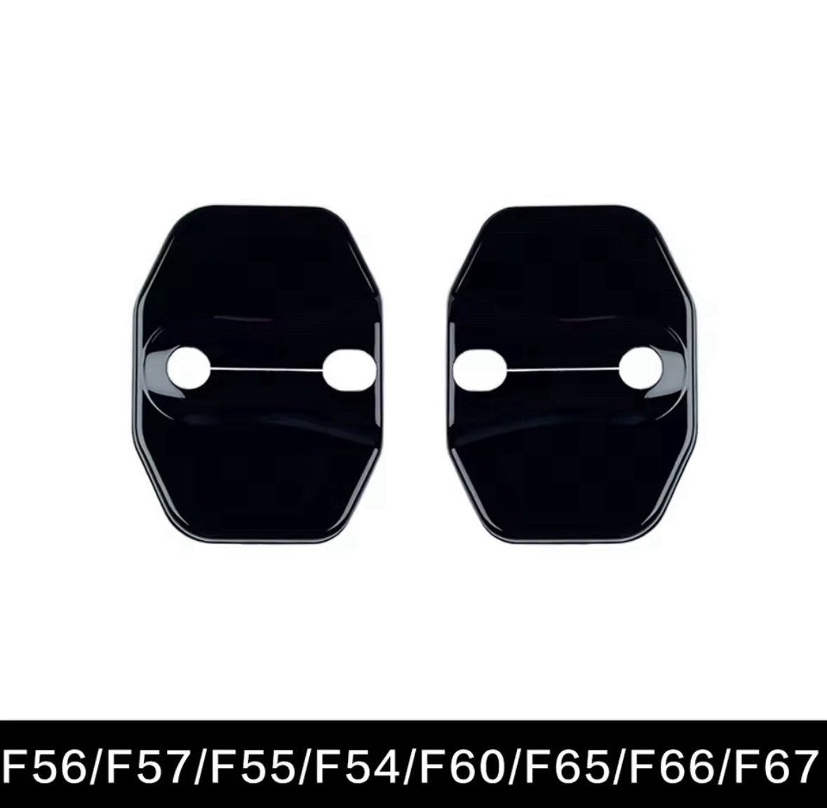 Gloss Black Door Lock Covers For Mini F54 F55 F56 F57 F60 F65 F66 F67 2pcs