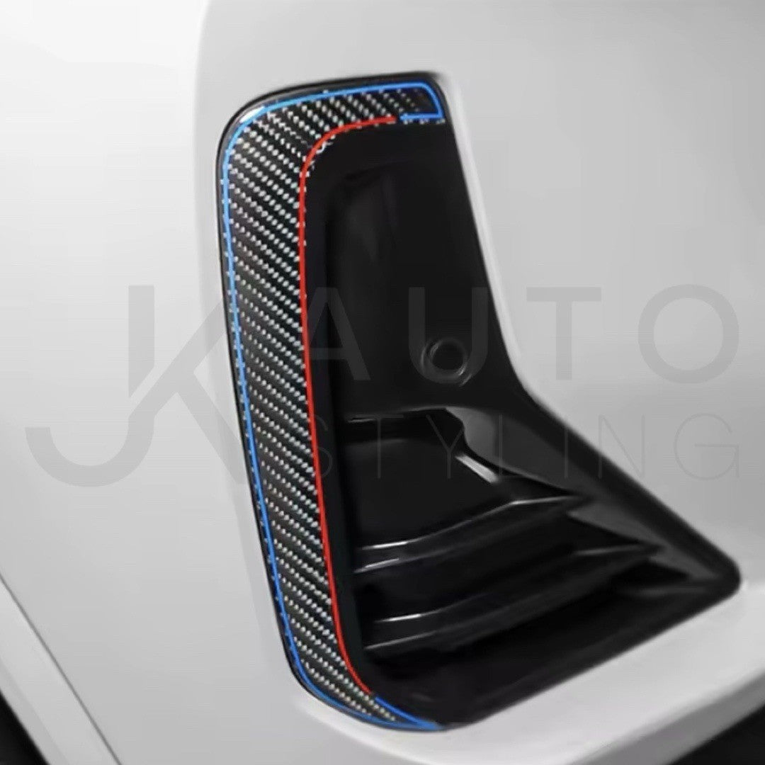 BMW X4 G02 X3 G01 Carbon Fibre Front Bumper Side Vent Trim Surround M Styling