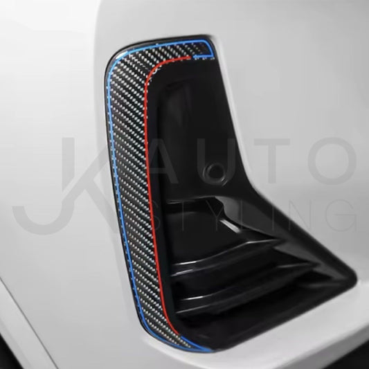 BMW X4 G02 X3 G01 Carbon Fibre Front Bumper Side Vent Trim Surround M Styling