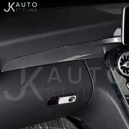 Mercedes C Class GLC 2015-2021 Carbon Fibre Dashboard Trim Cover Overlay RHD