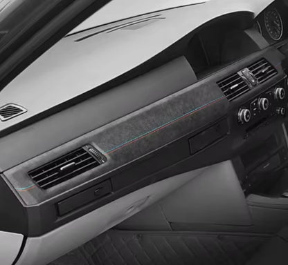 BMW 5 Series E60 2004-2010 Black Alcantara Centre Dashboard Panel Trim Cover