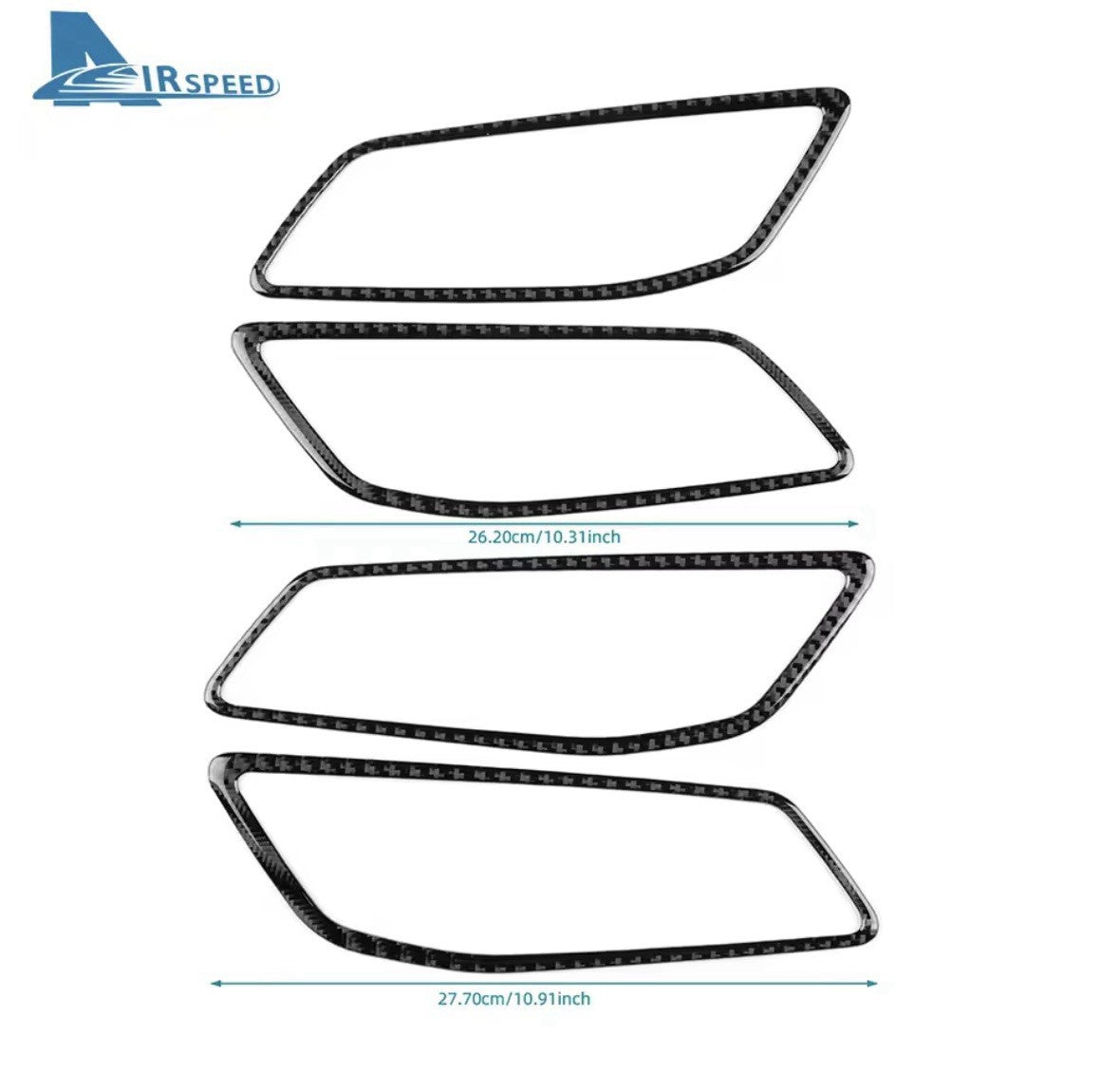 Carbon Fibre Interior Door Handle Surrounds For BMW 1 2 Series F40 F44 RHD