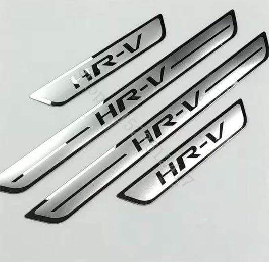Honda HRV HR-V Vezel Stainless Steel Door Sill Protector Strips Scuff Plates 4pc