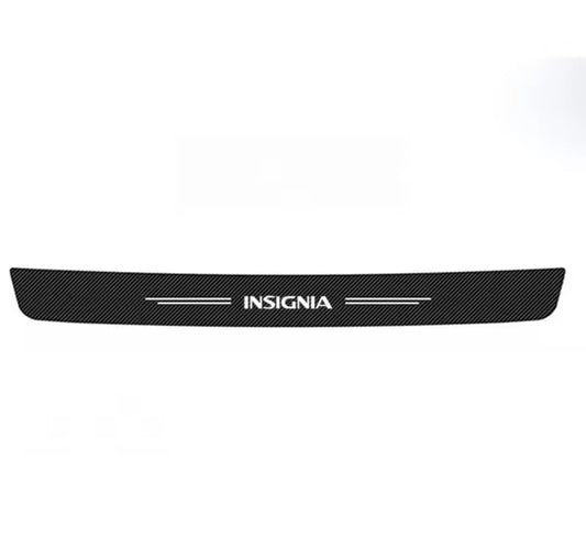 Vuaxhall Insignia Carbon Fibre Effect Vinyl Adhesive Boot Sill Overlay Strip