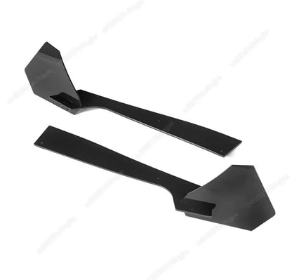 Ford Mustang 2015-2021 Gloss Black Rear Bumper Diffuser Body Kit Blades Fins