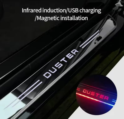 Dacia Duster LED Colour Change Door Sill Protector Strips USB Wireless RGB