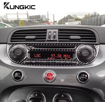 Fiat 500 Abarth 595 Carbon Fibre Centre Console Radia Panel Surround Trim