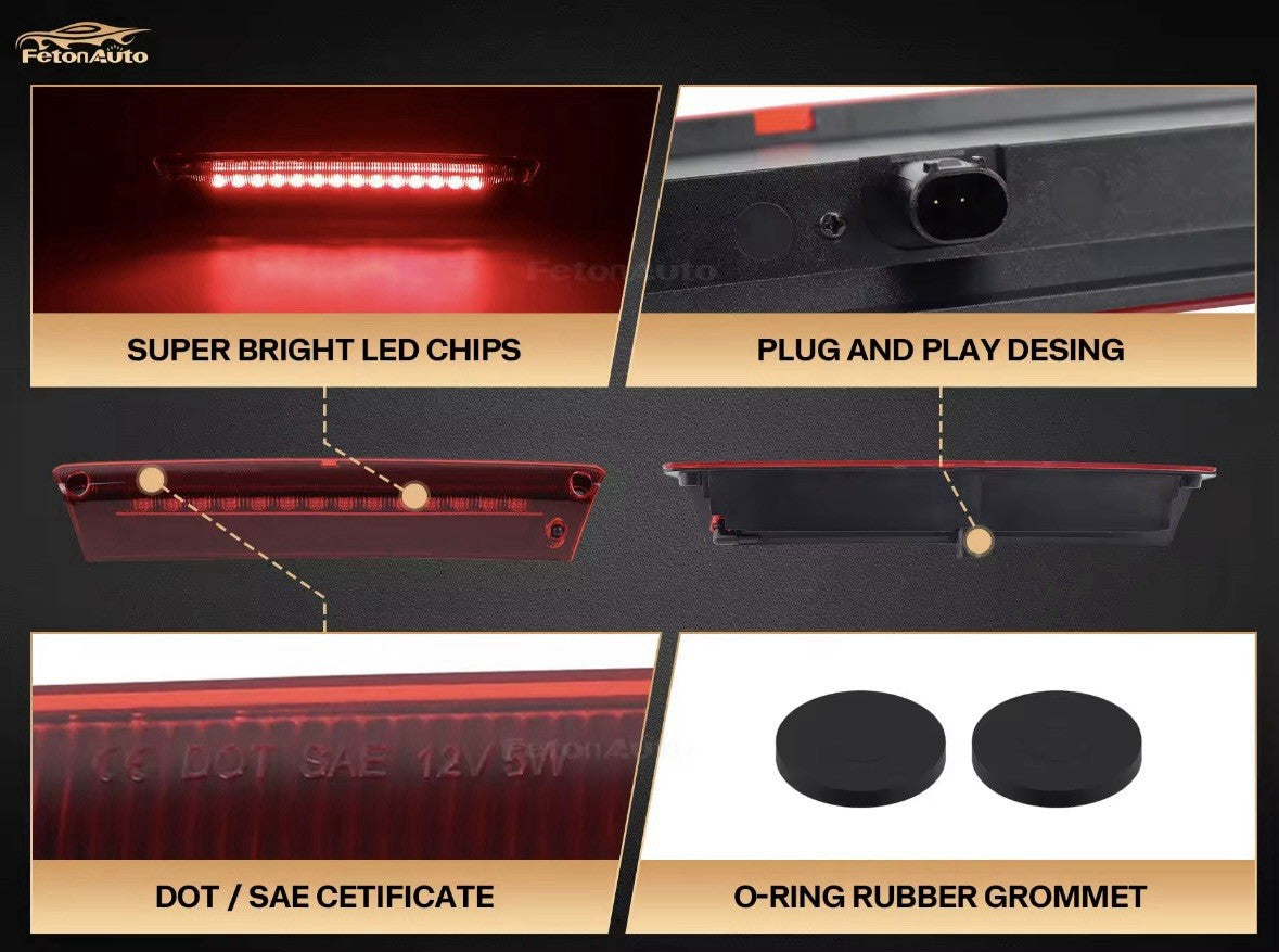 Ford Fiesta MK7 2011-2017 Red Lens LED Top Rear Central Third Brake Light
