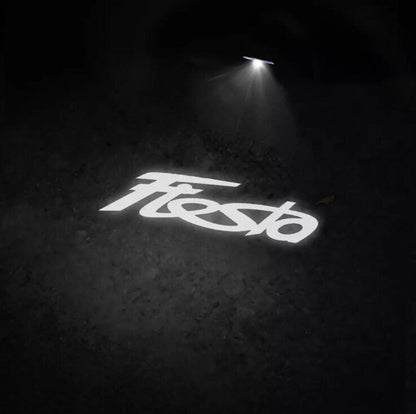 2pcs Wireless Fiesta LED Laser Projector Lights For Ford Fiesta Vehicles