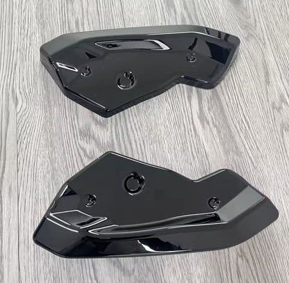 Gloss Black Rear Spats Bumper Side Splitters For Seat Leon MK3.5 2016-2020