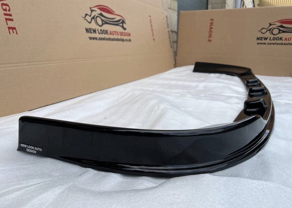 GLOSS BLACK FRONT SPLITTER LIP FOR RENAULT TRAFIC 2014-2018 FRONT BUMPER LIP