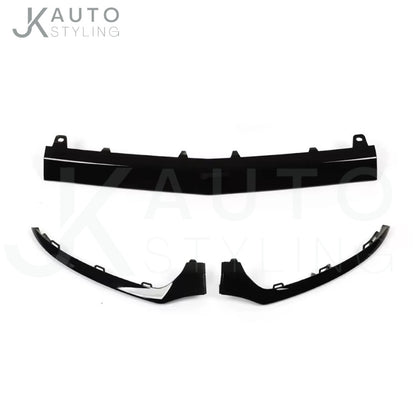 Gloss Black Front Bumper Lower Trim 3pcs For Mercedes C Class W205 C205 2015-18