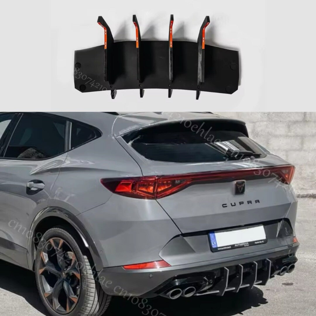 Cupra Formentor VZ Rear Blade Style Diffuser Body Kit Gloss Black GTR Look