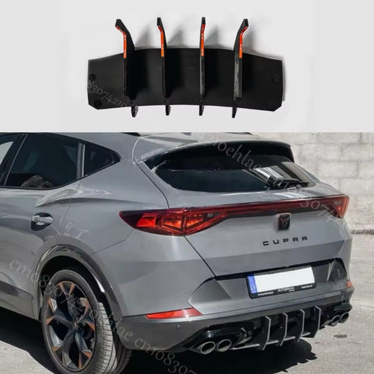 Cupra Formentor VZ Rear Blade Style Diffuser Body Kit Gloss Black GTR Look