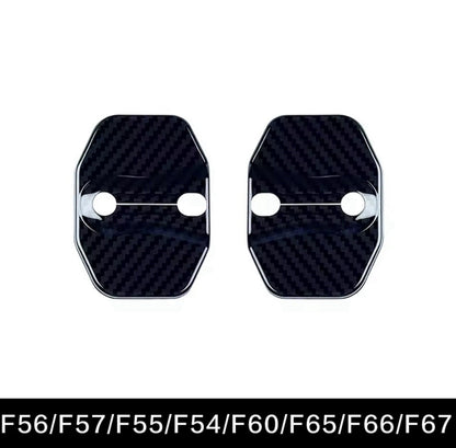 Carbon Fibre Door Lock Covers For Mini F54 F55 F56 F57 F60 F65 F66 F67 2pcs