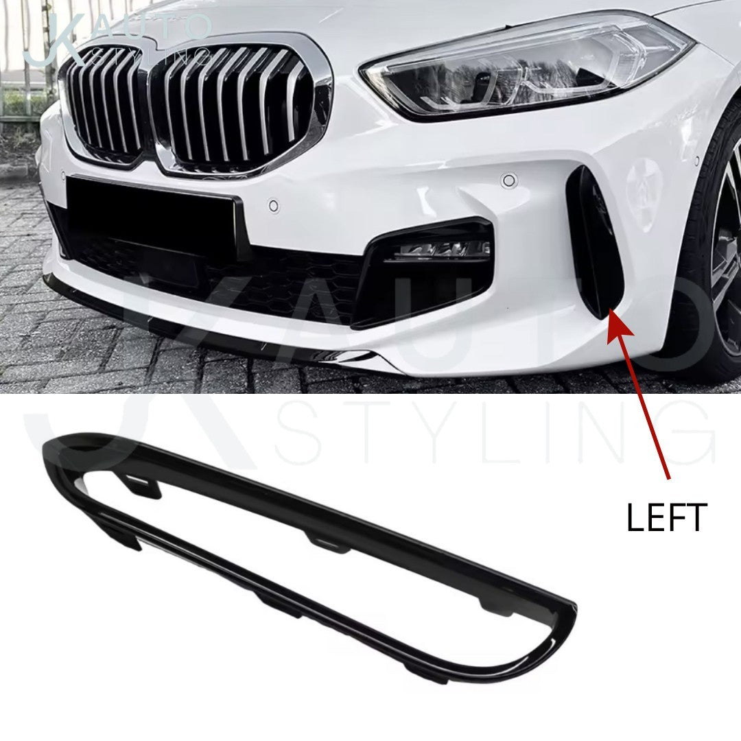 BMW 1 Series F40 2019+ M Sport Black Front Bumper Vent Trim 51118075625 Left