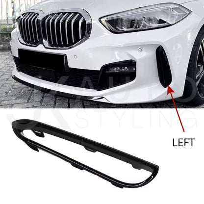 BMW 1 Series F40 2019+ M Sport Black Front Bumper Vent Trim 51118075625 Left