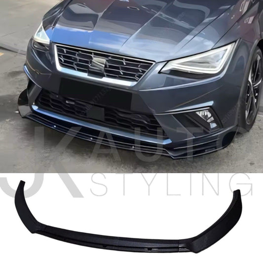 Seat Ibiza MK5 2017-2024 Standard/FR Carbon Fibre Front Splitter Bumper Lip