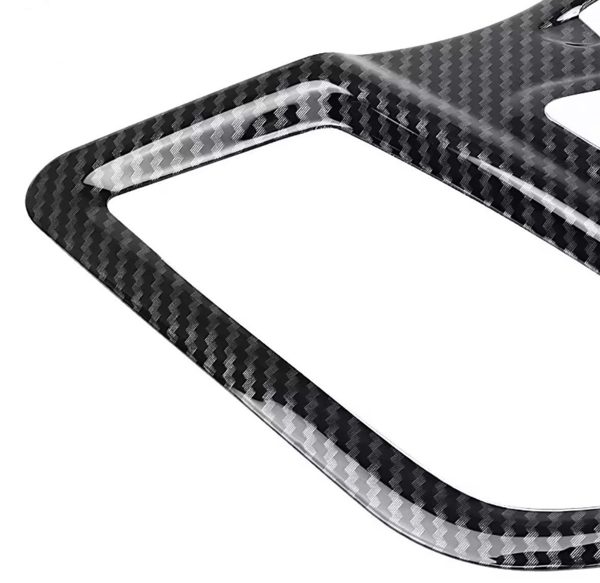 Carbon Fibre Interior Centre Dash Centre Console Trim With Holes For Ford Fiesta MK7